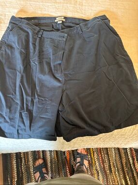 L.L. Bean Women’s Dark Navy Flat-Front Shorts